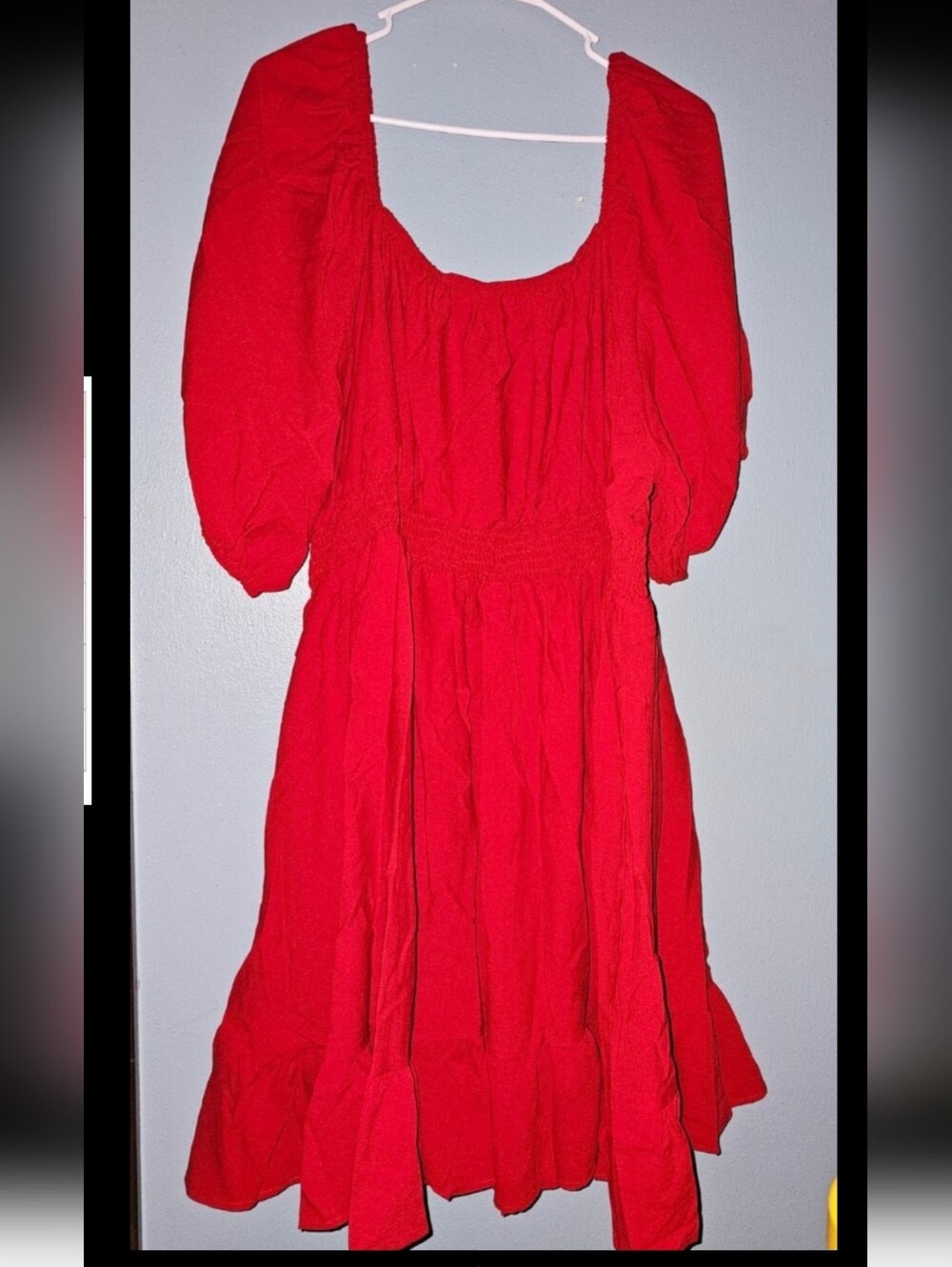 Plus Size Red On/Off Shoulder Dress NWT